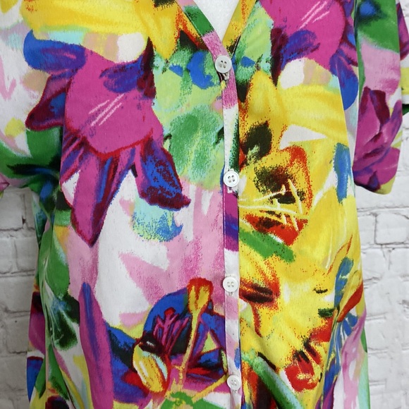 [JESSICA SIMPSON] Sheer Button Up/Tie up Blouse Size XS - Picture 4 of 8